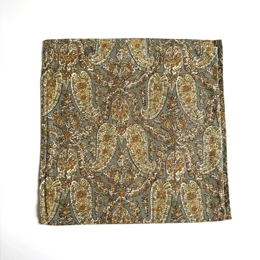 Pottery Barn paisley print 20” square pillow cover
